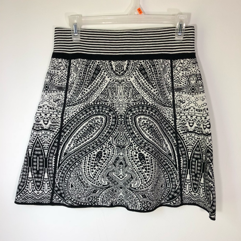 Title Nine Sweater Skirt Paisley Print